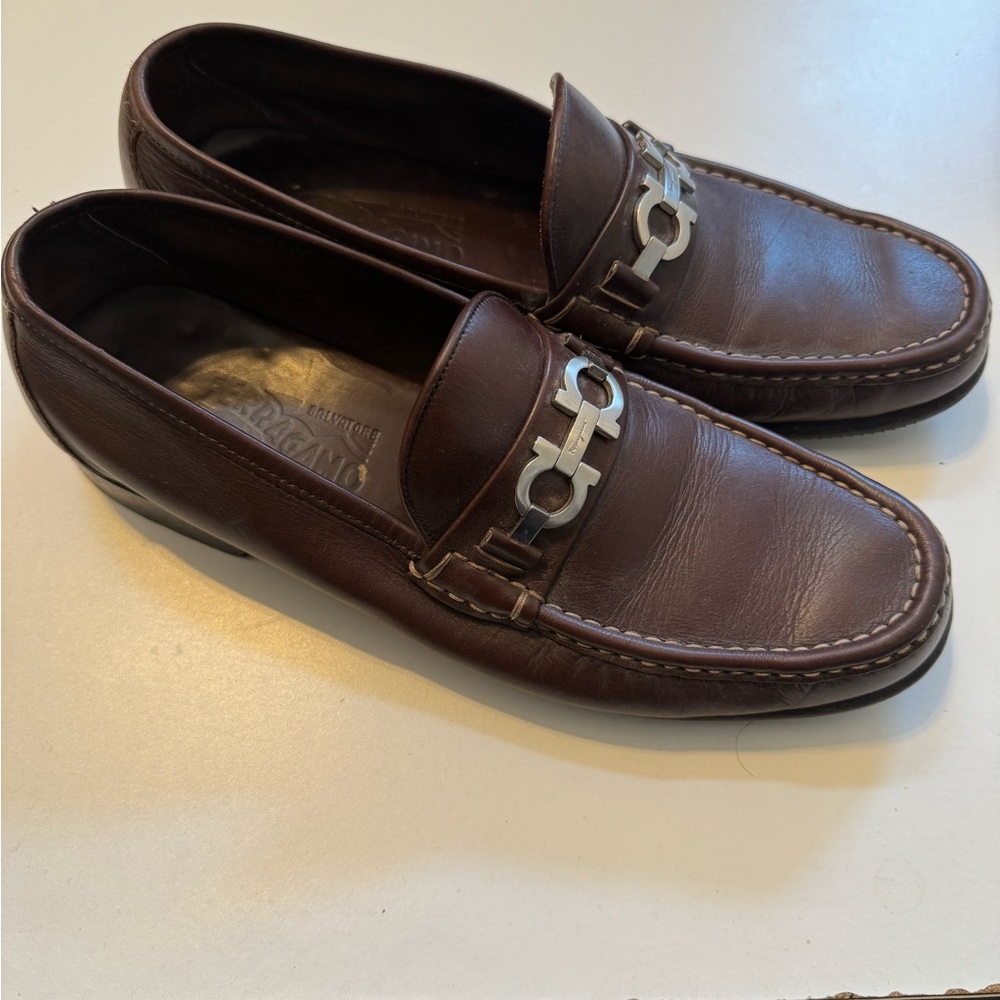 Ferragamo Brown Men’s Loafers 8.5